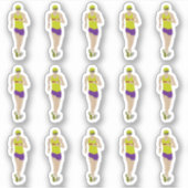 Race Walking Sticker (Voorkant)