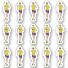 Race Walking Sticker