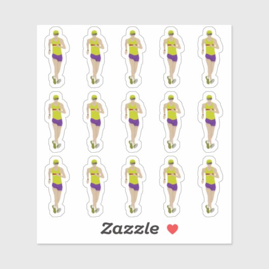 Race Walking Sticker (Vel)