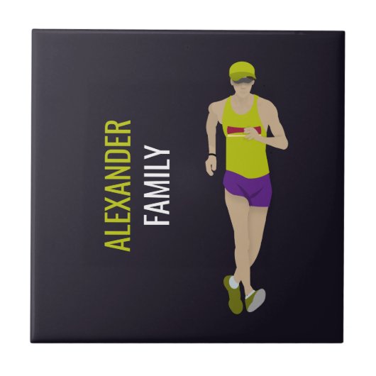 Race Walking Tegeltje (Voorkant)