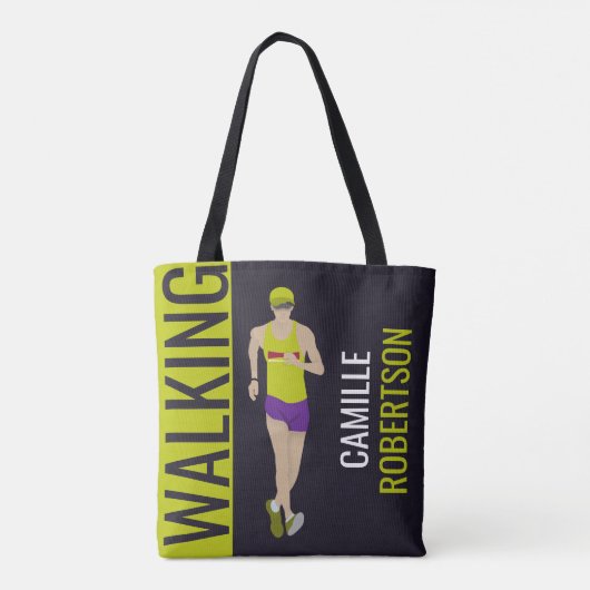 Race Walking Tote Bag (Achterkant)