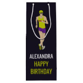 Race Walking Wijn Cadeautas (Achterkant)