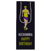 Race Walking Wijn Cadeautas (Voorkant)