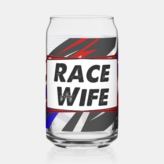 Race Wife Blikvorm Glas (Links)
