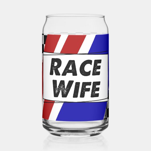 Race Wife Blikvorm Glas (Links)