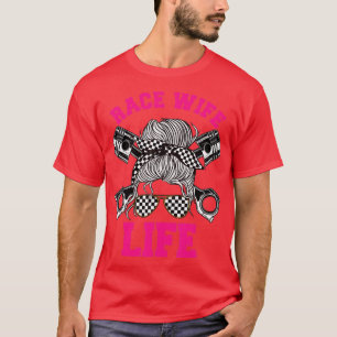 Race Wife Dirt Track Racer Bike Car MX T-shirt