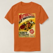 raceafdrukken met MOTORCYCLUS FLAT TRACK T-shirt (Design voorkant)