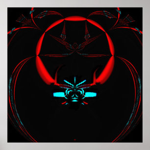 Raceauto 2 van de lucht Poster