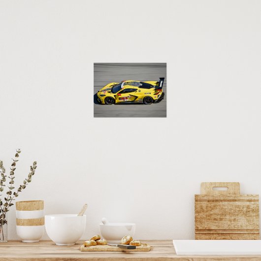 Raceauto #3 poster (Keuken)