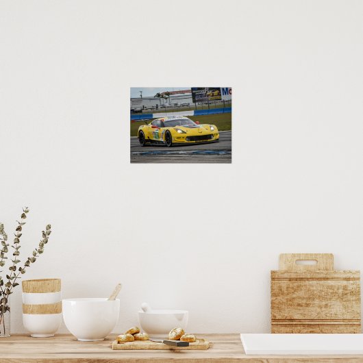 Raceauto #63 poster (Keuken)