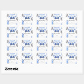 Raceauto - Baby's eerste bibliotheek Vierkante Sticker (Vel)