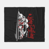 RACEAUTO BLIJVEN DRIJVEN EN SCHRAPEN! FLEECE DEKEN (Voorkant (Horizontaal))