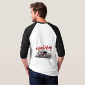 RACEAUTO BLIJVEN DRIJVEN EN SCHRAPEN! T-SHIRT (Achterkant volledig)