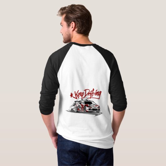 RACEAUTO BLIJVEN DRIJVEN EN SCHRAPEN! T-SHIRT (Achterkant volledig)