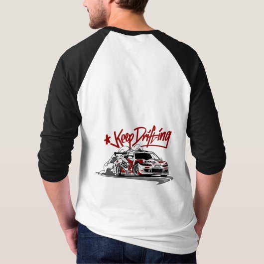 RACEAUTO BLIJVEN DRIJVEN EN SCHRAPEN! T-SHIRT (Achterkant)