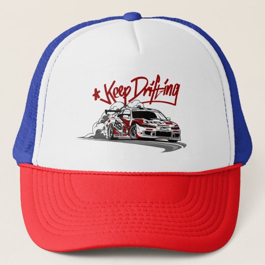 RACEAUTO BLIJVEN DRIJVEN EN SCHRAPEN! TRUCKER PET (Voorkant)