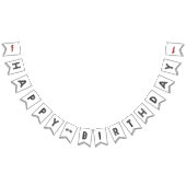 Raceauto Gelukkige Verjaardagsbanner Vlaggetjes (Alle)