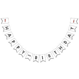 Raceauto Gelukkige Verjaardagsbanner Vlaggetjes