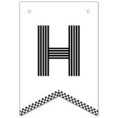 Raceauto Gelukkige Verjaardagsbanner Vlaggetjes (Tweede vlag)