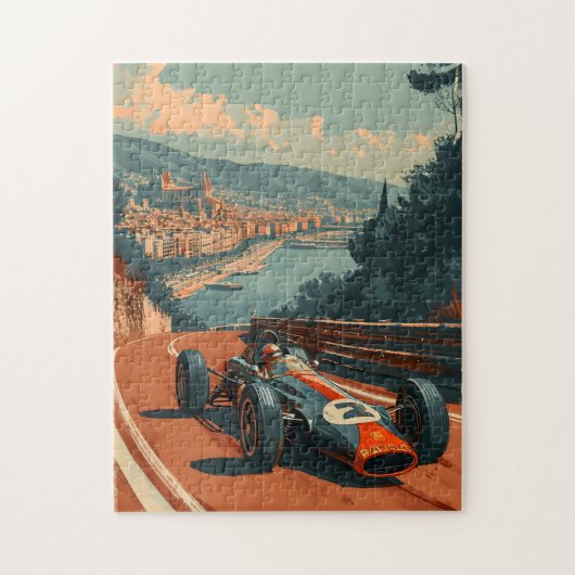 raceauto in Barcelona Legpuzzel (Verticaal)