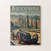  raceauto in Barcelona Legpuzzel (Verticaal)