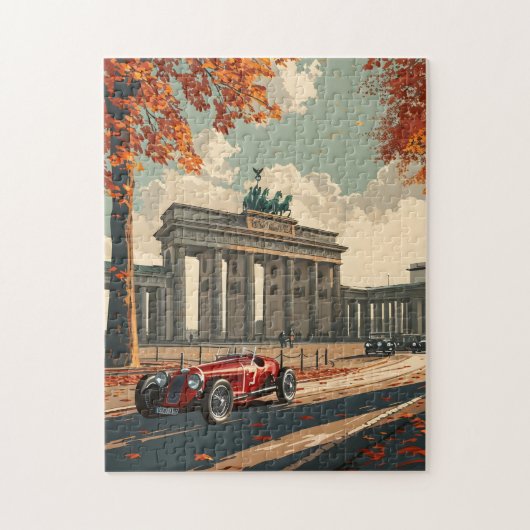  raceauto in Berlijn Legpuzzel (Verticaal)