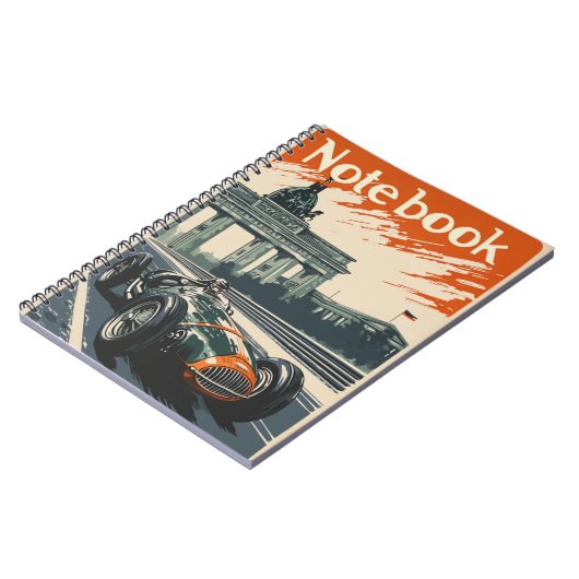  raceauto in Berlijn Notitieboek (Linkerzijde)