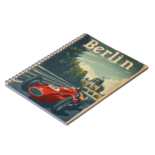  raceauto in Berlijn Notitieboek (Linkerzijde)