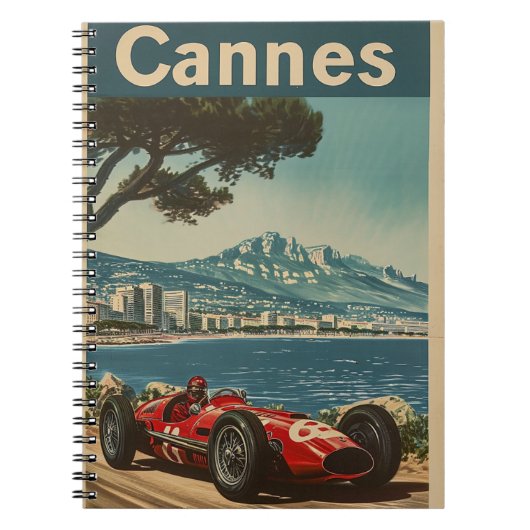  raceauto in Cannes Notitieboek (Voorkant)