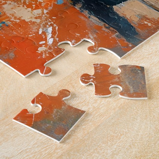  raceauto in Havana kunstzinnig Legpuzzel (Zijkant)