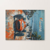  raceauto in Havana kunstzinnig Legpuzzel (Horizontaal)