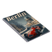  raceauto in het besneeuwde Berlijn Notitieboek (Rechterzijde)