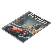  raceauto in het besneeuwde Berlijn Notitieboek (Linkerzijde)