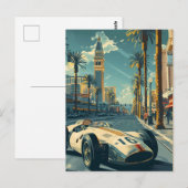  raceauto in Las Vega Briefkaart (Voorkant / Achterkant)