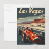  raceauto in Las Vegas Briefkaart (Voorkant / Achterkant)