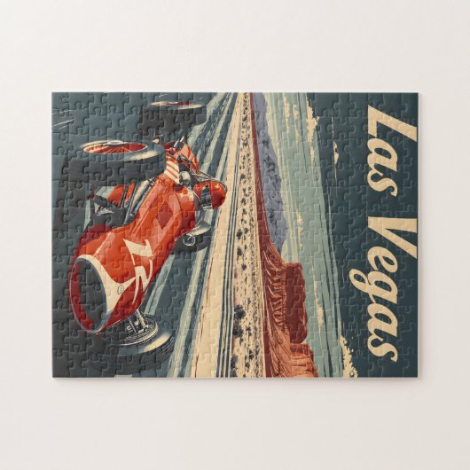  raceauto in Las Vegas Legpuzzel (Horizontaal)