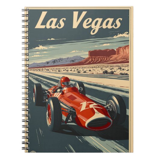  raceauto in Las Vegas Notitieboek (Voorkant)