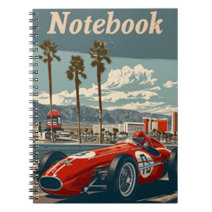 raceauto in Las Vegas Notitieboek