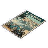 raceauto in Lissabon Notitieboek (Linkerzijde)