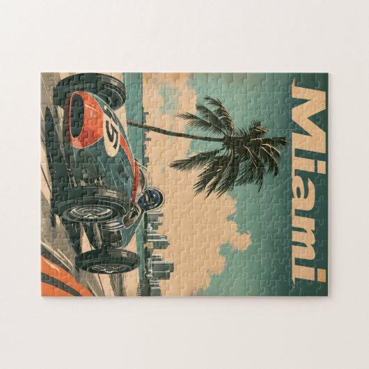 raceauto in Miami Legpuzzel (Horizontaal)