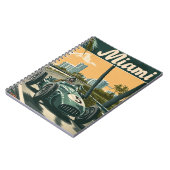  raceauto in Miami Notitieboek (Linkerzijde)