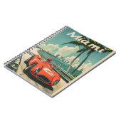  raceauto in Miami Notitieboek (Linkerzijde)