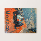  raceauto in Monaco kunst Legpuzzel (Horizontaal)