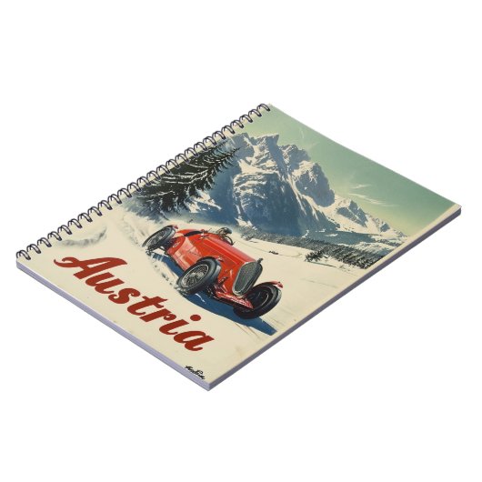  raceauto in Oostenrijk Notitieboek (Linkerzijde)