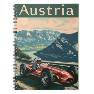  raceauto in Oostenrijk Notitieboek