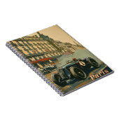  raceauto in Parijs Notitieboek (Rechterzijde)