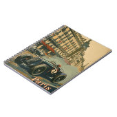  raceauto in Parijs Notitieboek (Linkerzijde)