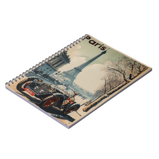  raceauto in Parijs Notitieboek (Linkerzijde)