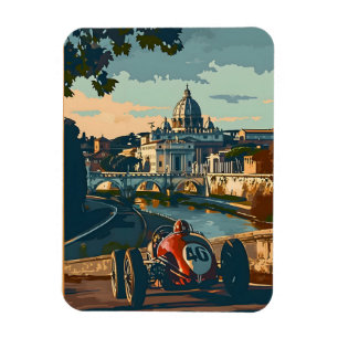 raceauto in Rome Magneet
