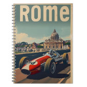  raceauto in Rome Notitieboek (Voorkant)